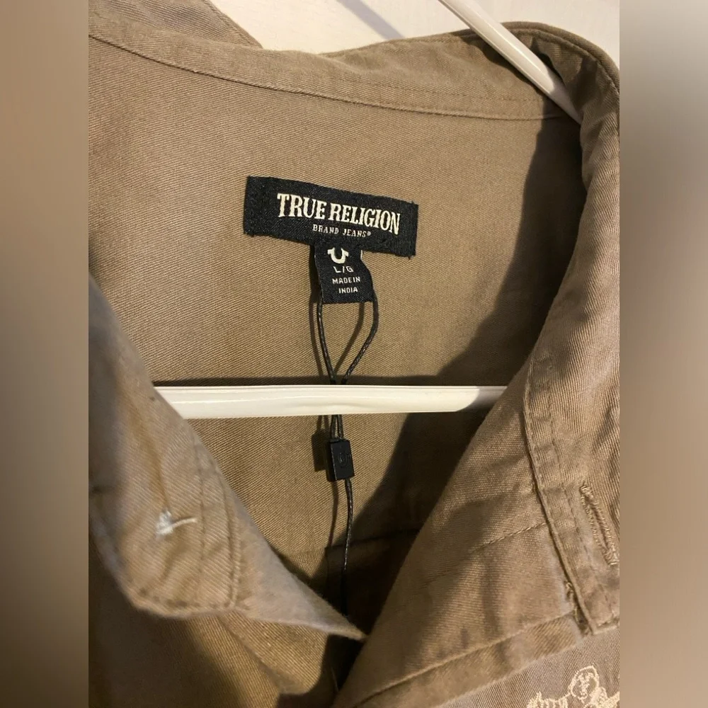 True Religion Embroidered Button Up